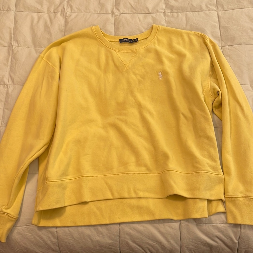 Yellow polo Ralph Lauren crew neck